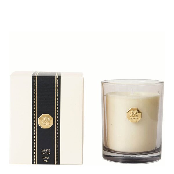 Treviso duftlys White Lotus 8,5x10,5 cm hvit