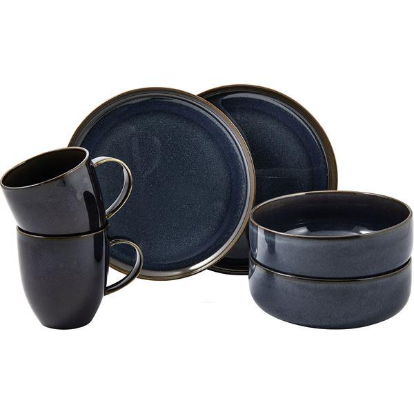 Denim frokostsett 6 deler
