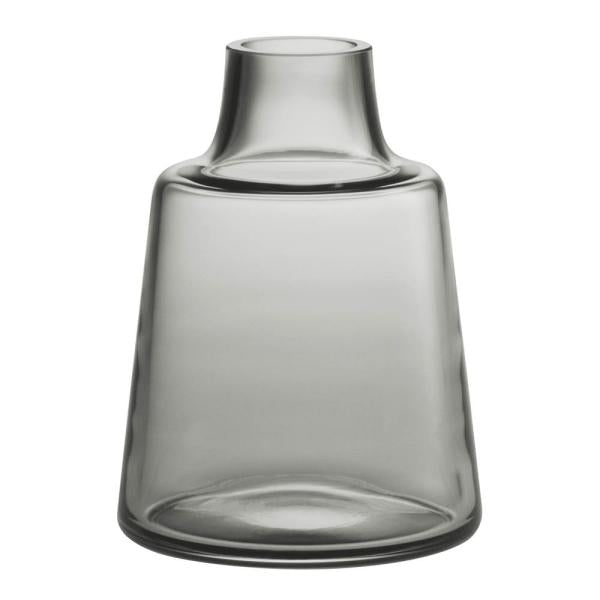 Flora vase kort 12 cm smoke