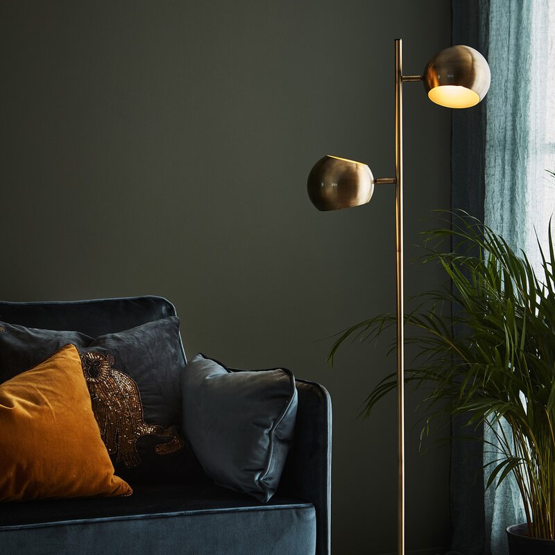 Edgar gulvlampe 145 cm antik