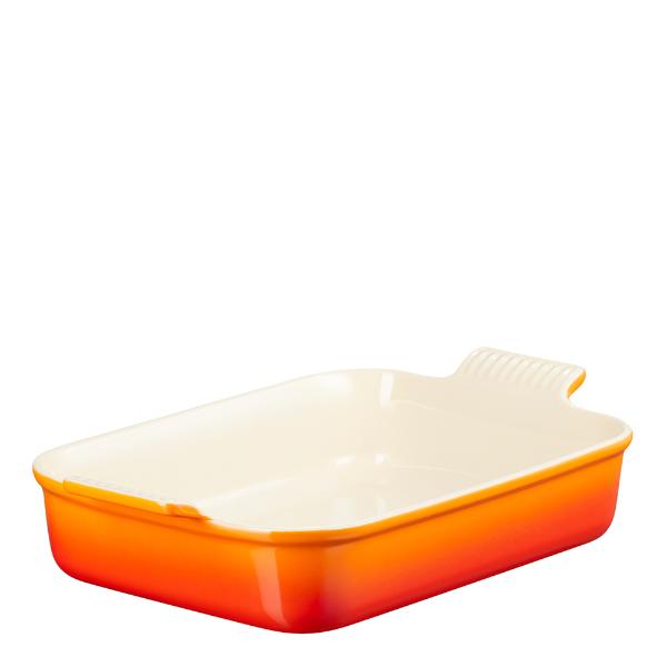 Heritage rektangulær form 26x19 cm volcanic