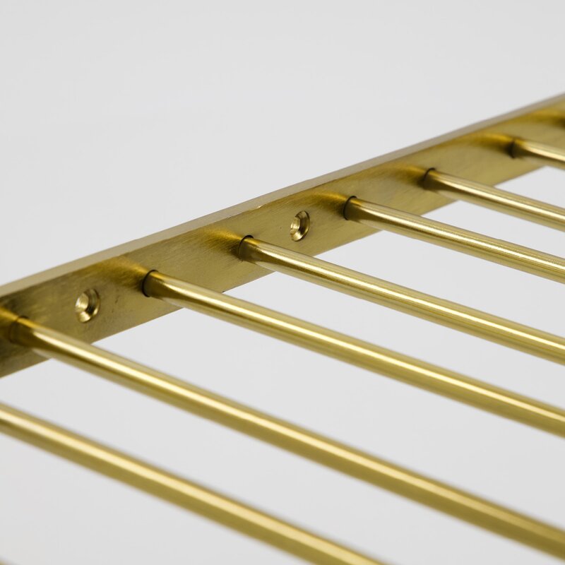 Stilio glass rack 40x30 cm antikk gullfinish