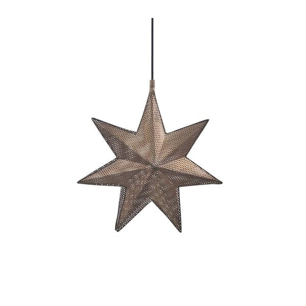 Ivy stjerne anheng 39 cm antikk messing