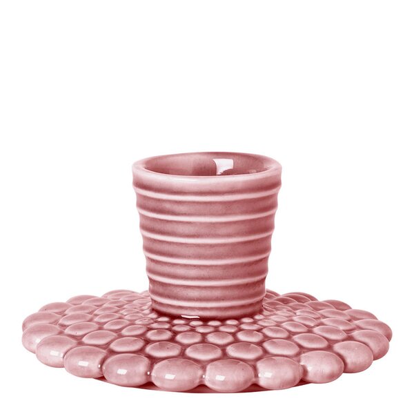 Pipanella lysestake 4,5 cm bubble lines dusty rose