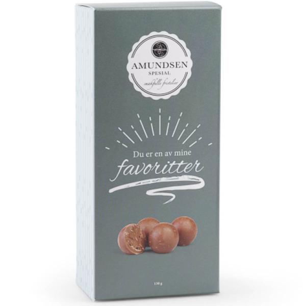 Sjokoladekuler "Du er en av mine favoritter" 130 g blå