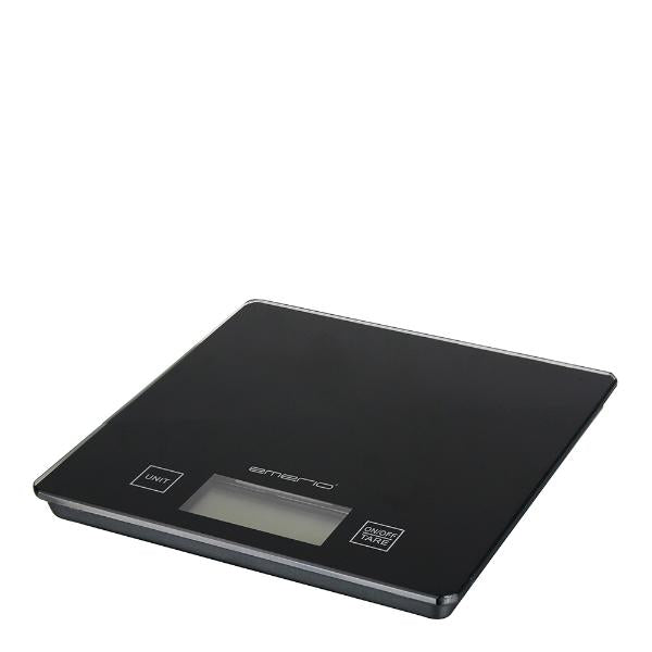 Kjøkkenvekt 5 kg glass svart