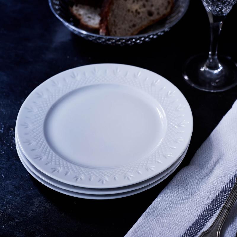 Crispy Porcelain lunsjtallerken 25 cm hvit
