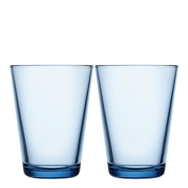Kartio glass 40 cl 2 stk aqua