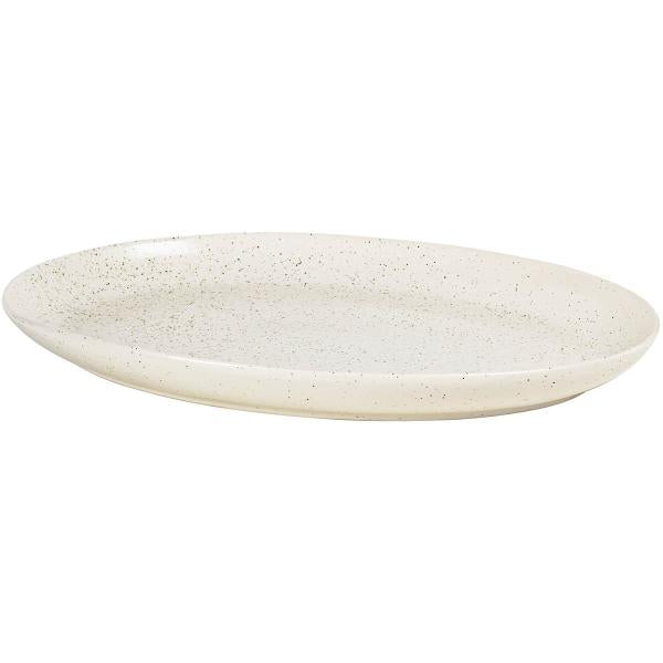 Nordic Vanilla ovalt fat 26,5x35,5 cm kremhvit