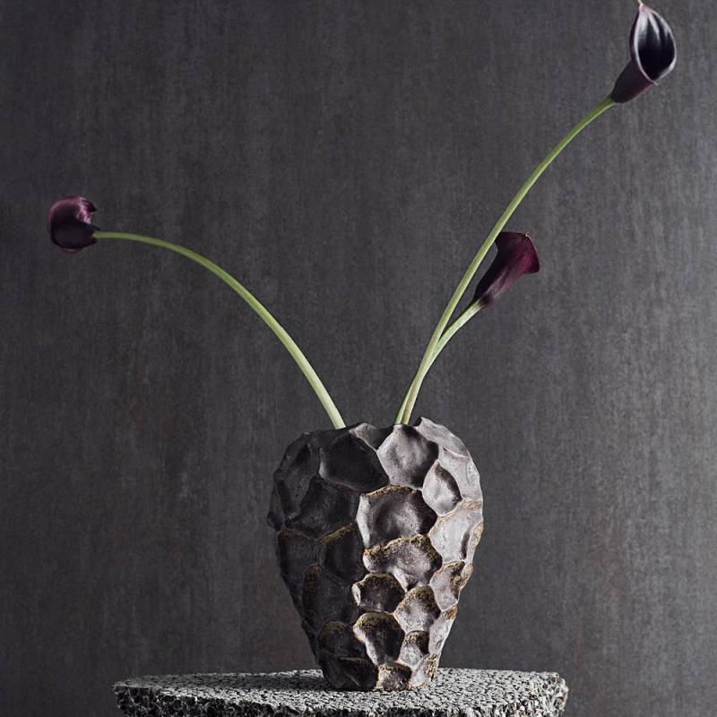 Soil vase 21,5 cm chokolade