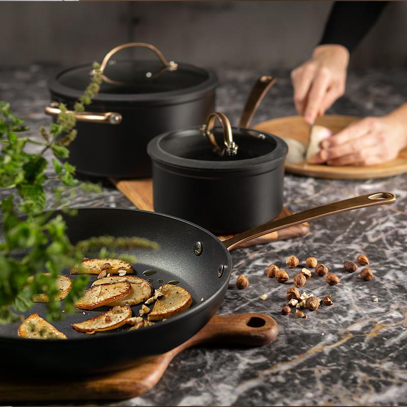 Black Copper grytesett kfcc g7 3 deler svart/kobber
