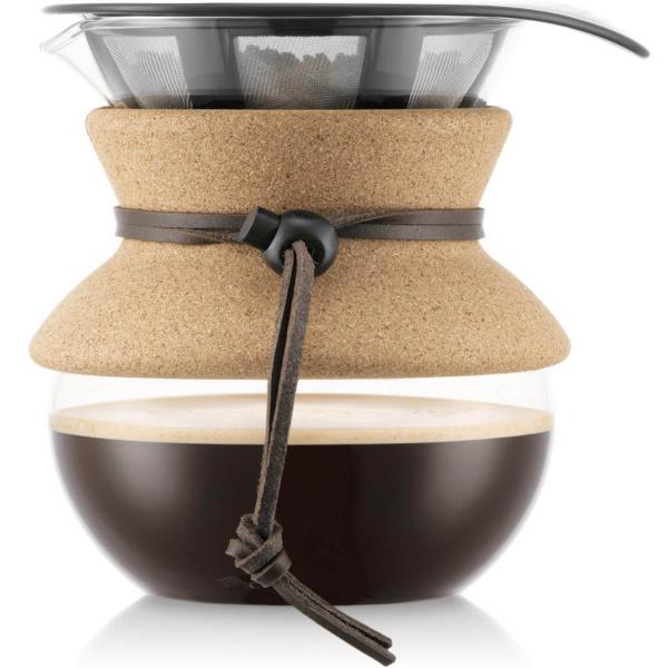Pour Over kaffebrygger 0,5 L/4 kopper filter/kork