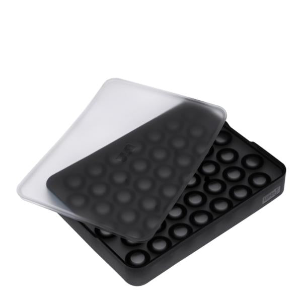 Isbitform kuler m/ lokk 2 cm svart
