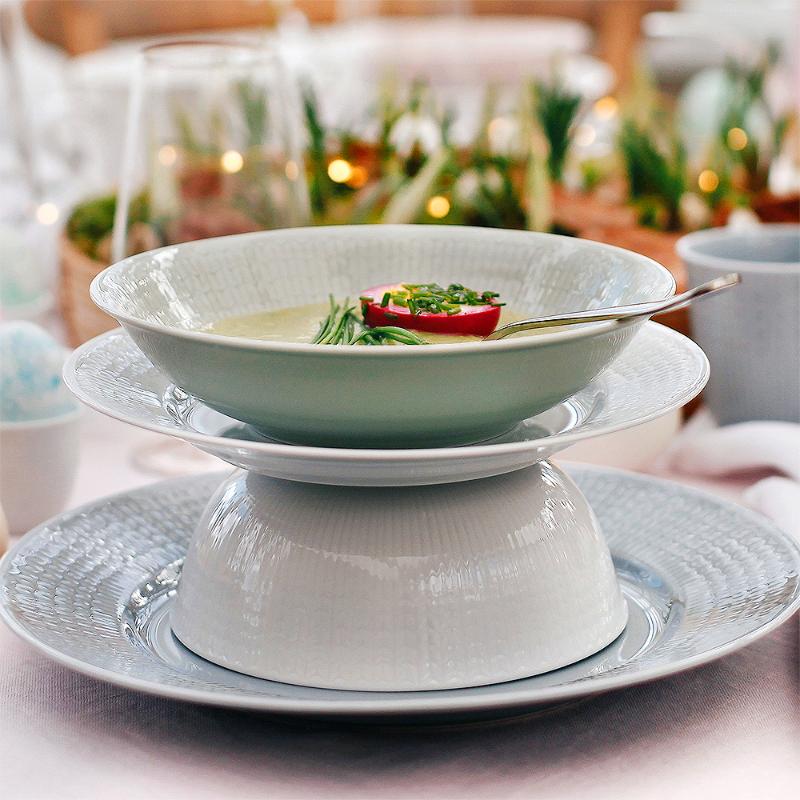 Swedish Grace dyp tallerken 19 cm eng/grønn