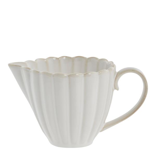 Camille fløtemugge 22,5 cl råhvit