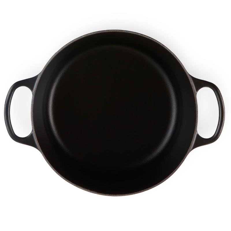 Rund støpejernsgryte 5L/24 cm matte black