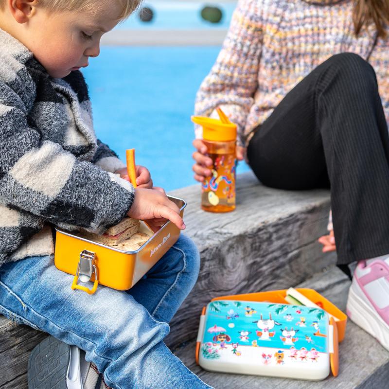 Bukkene Bruse drikkeflaske 35 cl tegneserie oransje