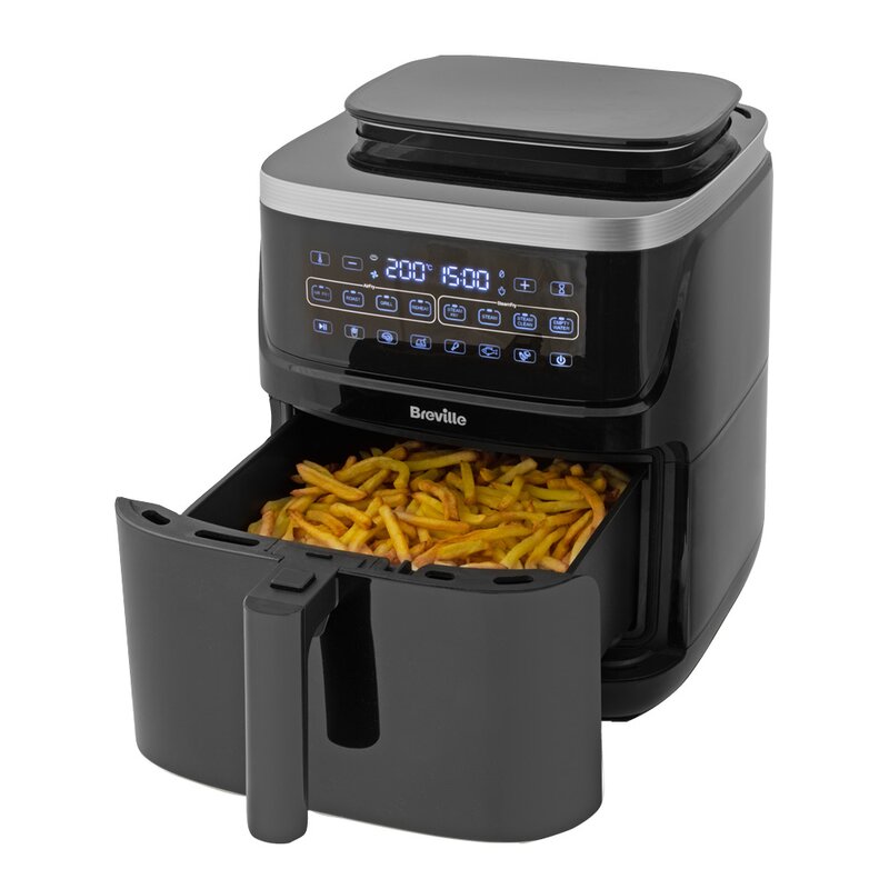 Halo steam airfryer 7,5L svart