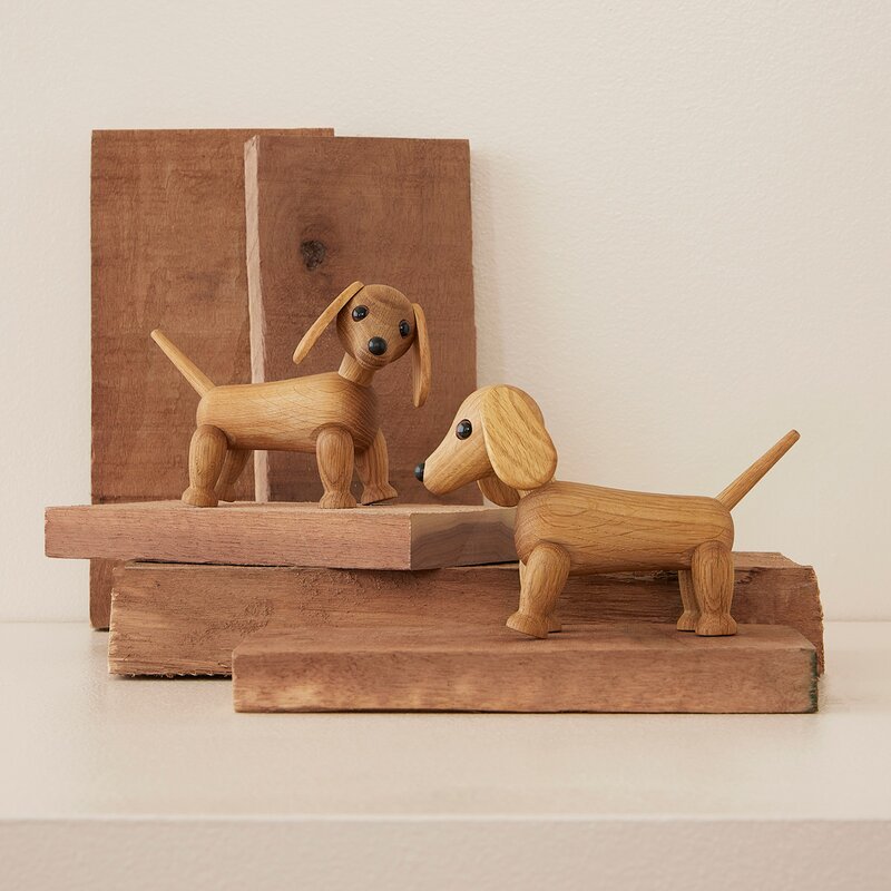 Snap trefigur dachshund 12 cm