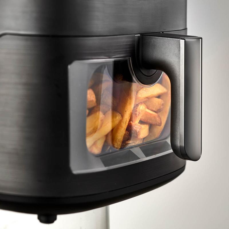 Airfryer med vindu 6,5L matt svart