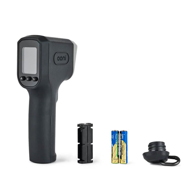 Digitalt infrarødt termometer 18 cm svart