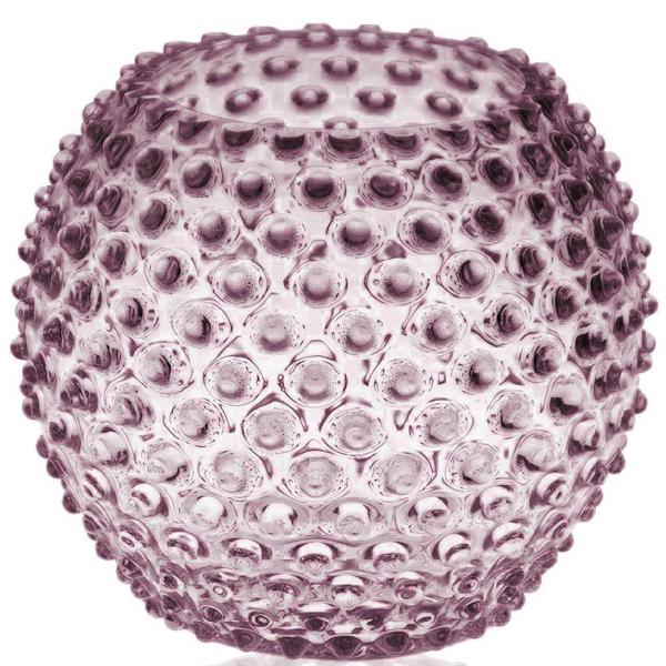 Hobnail vase 18 cm underl violet