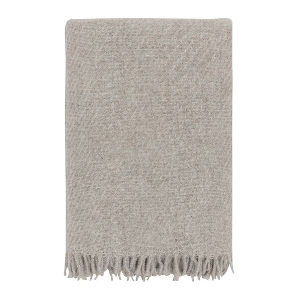 Falketind ullpledd 120x180 cm naturlig beige