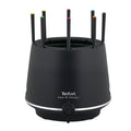 Inox & Design fondue med 8 fonduegafler svart