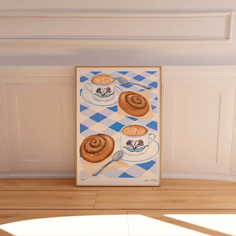 Emma Forsberg poster 30x40 cm fika