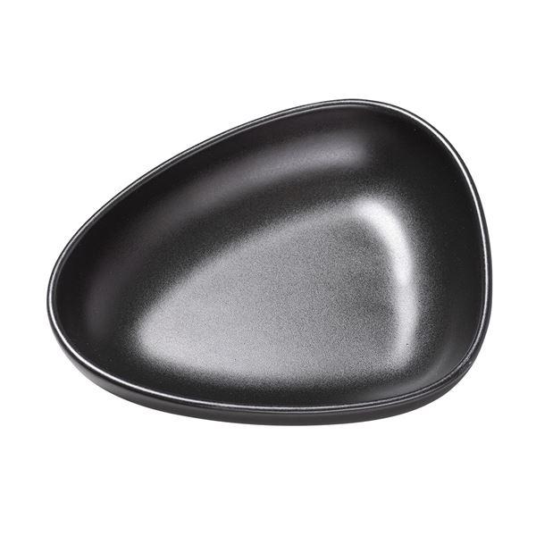Curve Stoneware dyp tallerken 22x19 cm svart