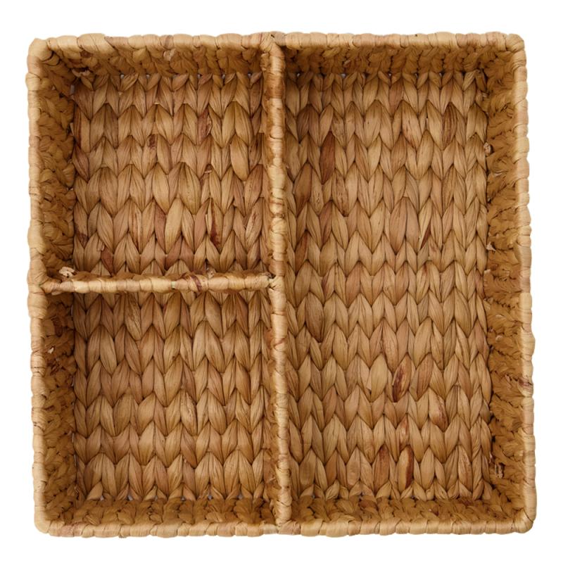 Store kurv 30x30x10 cm natur
