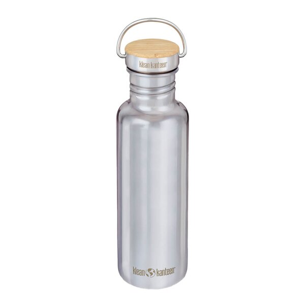 Reflect flaske 80 cl med bambuslokk speilblankt stål