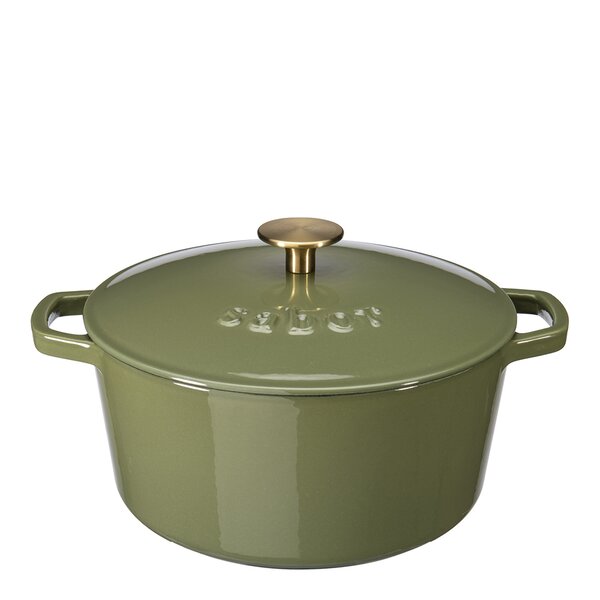 Støpejernsgryte 4,4L forever olive