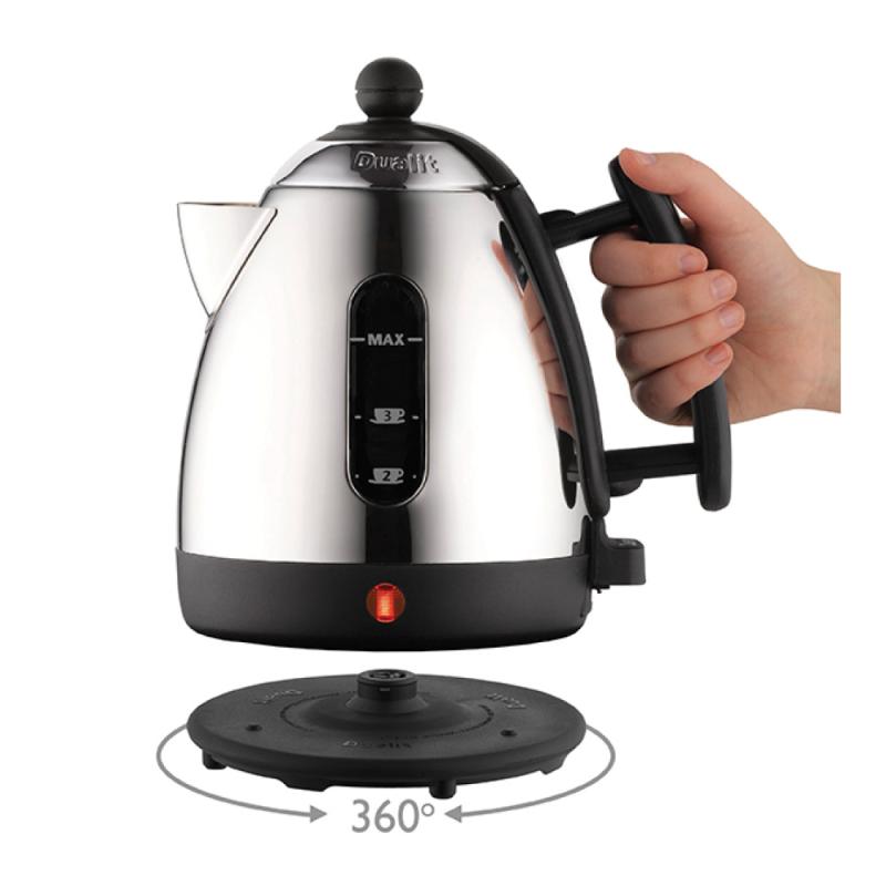 Lite vannkoker mini 1L svart/sølv