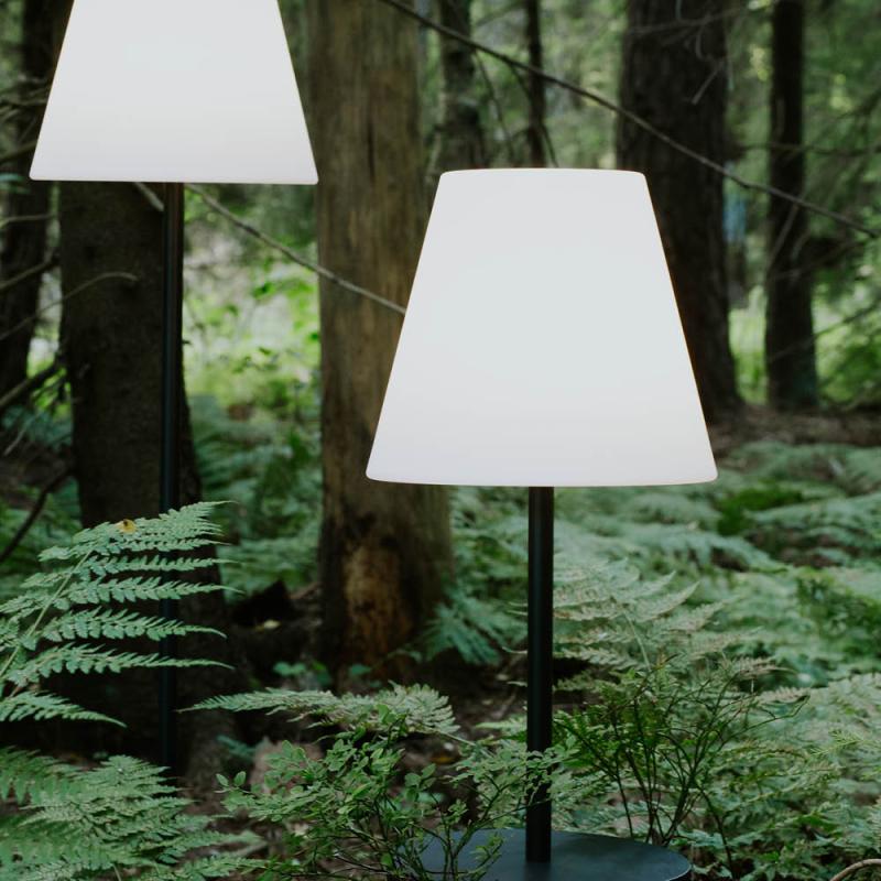 Glow bordlampe 71,5 cm svart/hvit