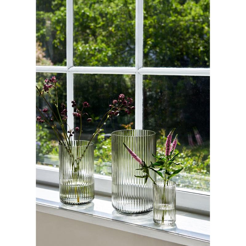 Vase h31 cm smoke