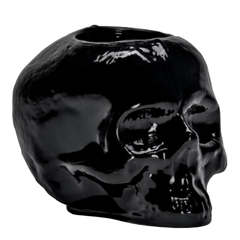 Still Life skull lyslykt 8,5 cm svart