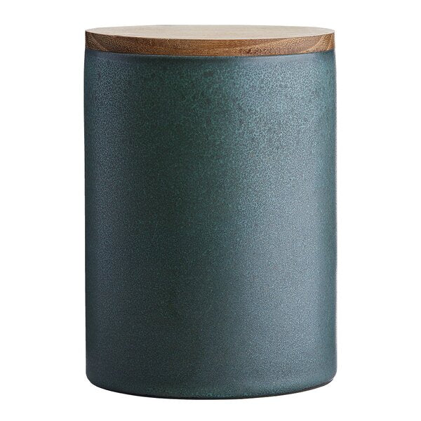 RAW Northern Green redskapskrukke med lokk 15x10 cm teak