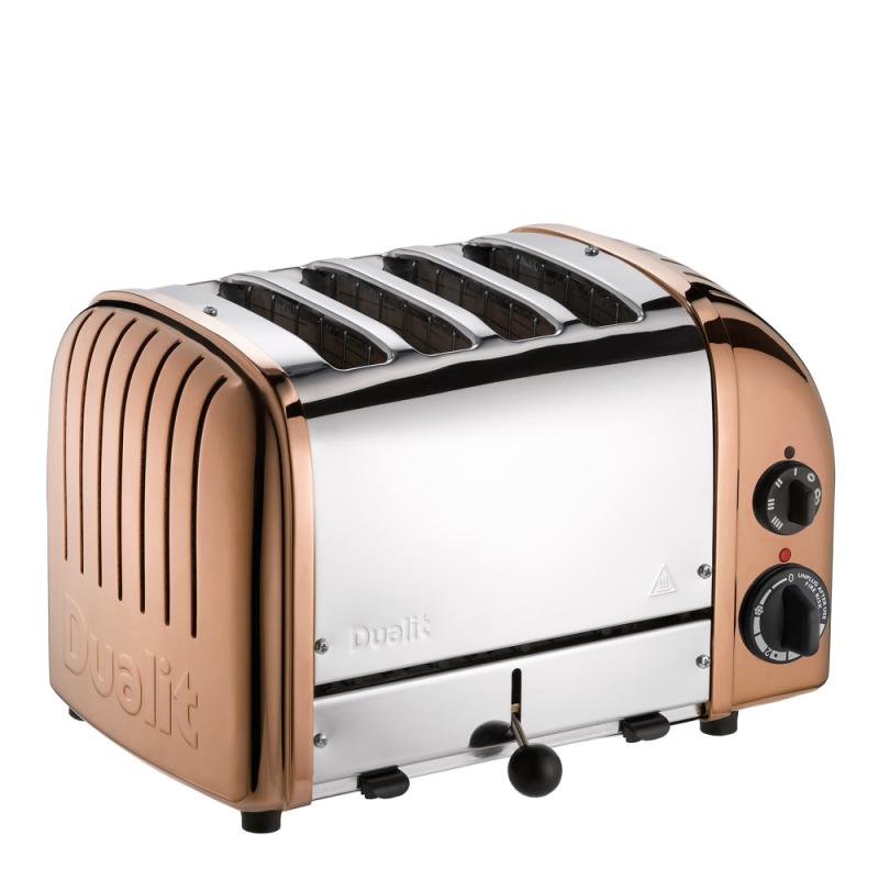 Classic brødrister 4 skiver kobber