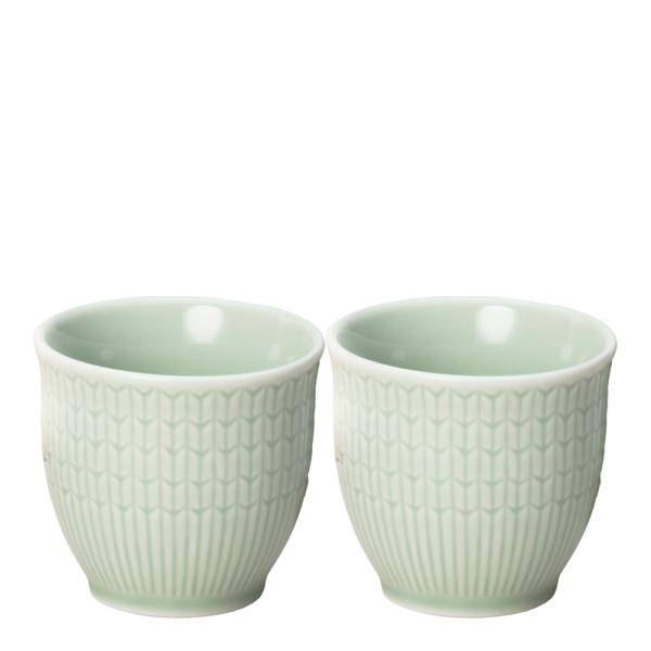 Swedish Grace eggeglass 4 cl 2 stk eng/grønn