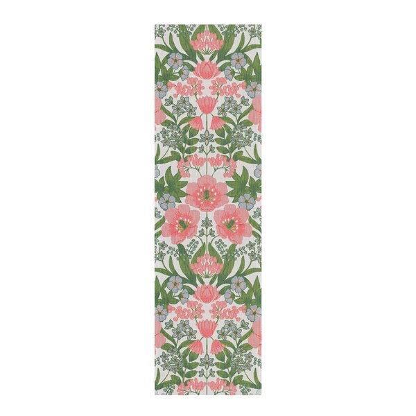 Bettys tulpaner løper 35x120 cm rosa