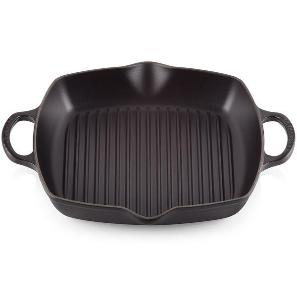 Dyp grillpanne støpejern 30 cm black
