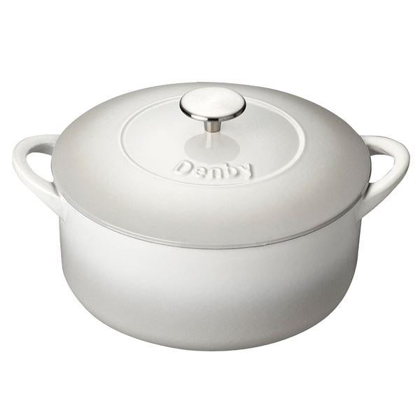 Natural Canvas støpejernsgryte 24 cm krem