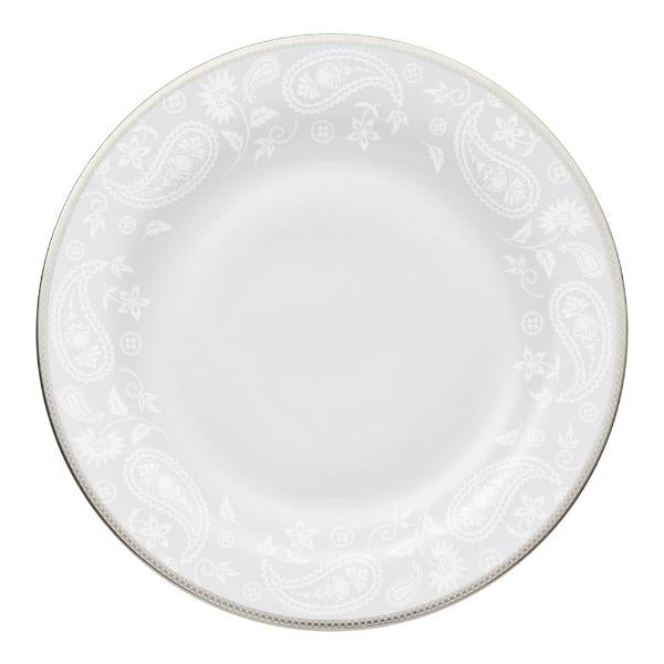 Silver Paisley rundt fat 32 cm