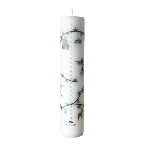 Hammershøi Christmas kalenderlys 2024 25 cm hvit