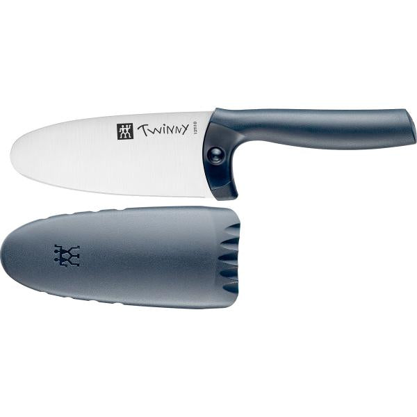 Twinny barnekniv 10 cm blad blå