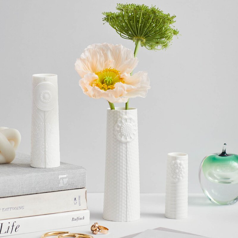 Pipanella Lines vase 9 cm hvit