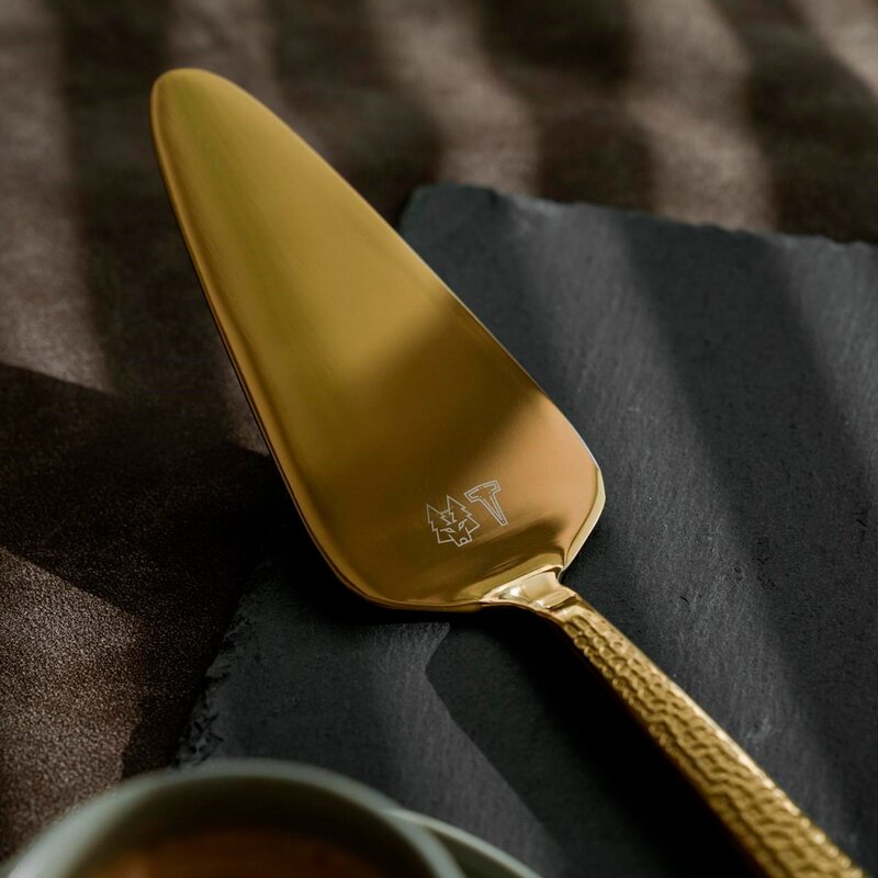 Frost kakespade 24 cm messing