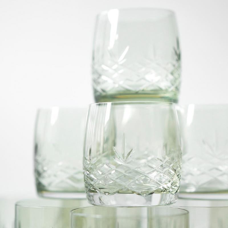 Crispy Aqua vannglass 23 cl 2 stk emerald