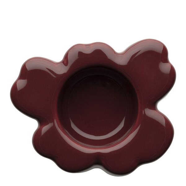 Unikko telysholder 3x10 cm reddish brown